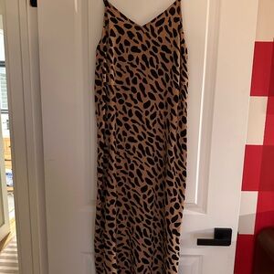 Leopard Print Slip Dress